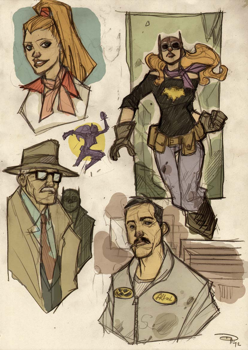 Illustration for article titled Meet the entire cast of 1950s greaser Batman's Gotham City